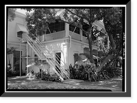 Historic Framed Print, Washington Place, 320 South Beretania Street, Honolulu, Honolulu County, HI - 7,  17-7/8" x 21-7/8"