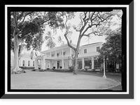 Historic Framed Print, Washington Place, 320 South Beretania Street, Honolulu, Honolulu County, HI - 12,  17-7/8" x 21-7/8"