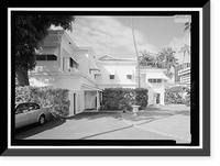 Historic Framed Print, Washington Place, 320 South Beretania Street, Honolulu, Honolulu County, HI - 16,  17-7/8" x 21-7/8"