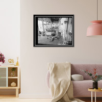 Historic Framed Print, Pearl Harbor Naval Shipyard, Building No. 58, Pearl Harbor Shipyard, South Corner of Avenue G &, Pearl Harbor, Honolulu County, HI - 4,  17-7/8" x 21-7/8"