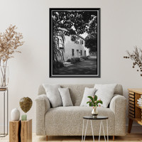 Historic Framed Print, Chamberlain House, King & Kawaiahao Streets, Honolulu, Honolulu County, HI,  17-7/8" x 21-7/8"