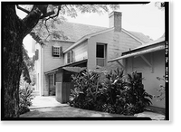 Historic Framed Print, Chamberlain House, King & Kawaiahao Streets, Honolulu, Honolulu County, HI - 3,  17-7/8" x 21-7/8"