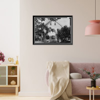 Historic Framed Print, Chamberlain House, King & Kawaiahao Streets, Honolulu, Honolulu County, HI - 5,  17-7/8" x 21-7/8"