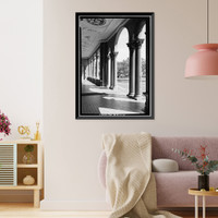 Historic Framed Print, Iolani Palace, King & Richards Streets, Honolulu, Honolulu County, HI - 15,  17-7/8" x 21-7/8"