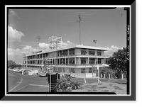 Historic Framed Print, U.S. Naval Base, Pearl Harbor, Headquarters, Commander-in-Chief of the Pacific Fleet, Intersection of Halawa & Makalapa Drives, Makalapa, Pearl Harbor, Honolulu County, HI - 3,  17-7/8" x 21-7/8"
