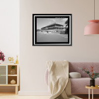 Historic Framed Print, U.S. Naval Base, Pearl Harbor, Headquarters, Commander-in-Chief of the Pacific Fleet, Intersection of Halawa & Makalapa Drives, Makalapa, Pearl Harbor, Honolulu County, HI - 3,  17-7/8" x 21-7/8"