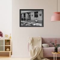 Historic Framed Print, U.S. Naval Base, Pearl Harbor, Headquarters, Commander-in-Chief of the Pacific Fleet, Intersection of Halawa & Makalapa Drives, Makalapa, Pearl Harbor, Honolulu County, HI - 7,  17-7/8" x 21-7/8"