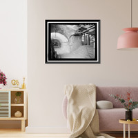 Historic Framed Print, U.S. Naval Base, Pearl Harbor, Headquarters, Commander-in-Chief of the Pacific Fleet, Intersection of Halawa & Makalapa Drives, Makalapa, Pearl Harbor, Honolulu County, HI - 8,  17-7/8" x 21-7/8"