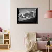 Historic Framed Print, U.S. Naval Base, Pearl Harbor, Naval Shipyard, Building 1E, Pearl Harbor, Honolulu County, HI - 2,  17-7/8" x 21-7/8"