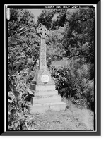 Damien Monument, Moloka'i Island, Kalaupapa, Kalawao County, HI, Vintage Print