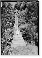 Damien Monument, Moloka'i Island, Kalaupapa, Kalawao County, HI, Vintage Print