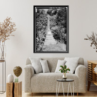 Damien Monument, Moloka'i Island, Kalaupapa, Kalawao County, HI, Vintage Print