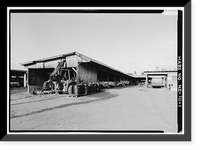 Historic Framed Print, Motor Pool Garage, Moloka'i Island, Kalaupapa, Kalawao County, HI,  17-7/8" x 21-7/8"