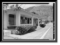 Historic Framed Print, Patient Store, Moloka'i Island, Kalaupapa, Kalawao County, HI - 3,  17-7/8" x 21-7/8"