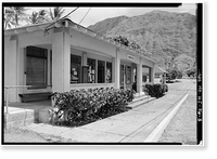 Historic Framed Print, Patient Store, Moloka'i Island, Kalaupapa, Kalawao County, HI - 3,  17-7/8" x 21-7/8"