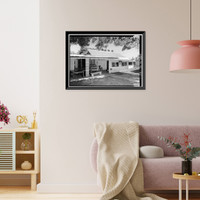 Historic Framed Print, Rea's Store & Bar, Moloka'i Island, Kalaupapa, Kalawao County, HI,  17-7/8" x 21-7/8"