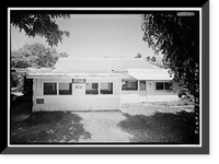 Historic Framed Print, Rea's Store & Bar, Moloka'i Island, Kalaupapa, Kalawao County, HI - 2,  17-7/8" x 21-7/8"
