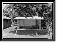 Historic Framed Print, Rea's Store & Bar, Restroom, Moloka'i Island, Kalaupapa, Kalawao County, HI,  17-7/8" x 21-7/8"