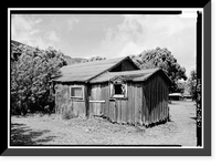 Historic Framed Print, Residence, Building No. 118, Goodhue Street, Moloka'i Island, Kalaupapa, Kalawao County, HI,  17-7/8" x 21-7/8"
