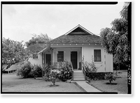 Historic Framed Print, Residence, Building No. 119, School Street, Moloka'i Island, Kalaupapa, Kalawao County, HI,  17-7/8" x 21-7/8"