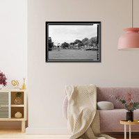 Historic Framed Print, Bay View Home, Kitchen & Dining Area, Moloka'i Island, Kalaupapa, Kalawao County, HI - 2,  17-7/8" x 21-7/8"