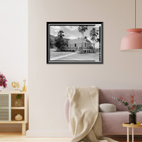 Historic Framed Print, Bay View Home, Old Kitchen, Moloka'i Island, Kalaupapa, Kalawao County, HI - 3,  17-7/8" x 21-7/8"