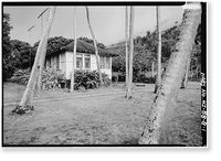 Staff Row, Corner Residence, Moloka'i Island, Kalaupapa, Kalawao County, HI, Antique Wall Art