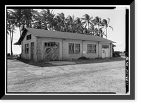 Historic Framed Print, Carpenter Shop, Moloka'i Island, Kalaupapa, Kalawao County, HI,  17-7/8" x 21-7/8"