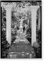 Historic Framed Print, Copes Monument, Moloka'i Island, Kalaupapa, Kalawao County, HI,  17-7/8" x 21-7/8"