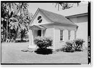 St. Philomena Roman Catholic Church, Moloka'i Island, Kalaupapa vicinity, Kalawao County, HI - 8, Antique Poster