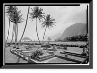 St. Philomena Roman Catholic Church, Churchyard, Moloka'i Island, Kalaupapa vicinity, Kalawao County, HI, Vintage Poster