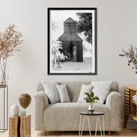 Historic Framed Print, Waioli Church, Island of Kauai, Hanalei, Kauai County, HI - 6,  17-7/8" x 21-7/8"