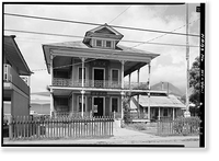 Chee Kung Tong Society Headquarters, 858 Front Street, Lahaina, Maui County, HI, Antique Print