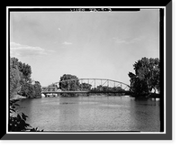 Traer Street Bridge, Spanning Shell Rock River at Traer Street, Greene, Butler County, IA - 3 Classic, Vintage Print