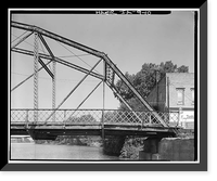 Traer Street Bridge, Spanning Shell Rock River at Traer Street, Greene, Butler County, IA - 10, Vintage Poster