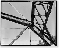 Traer Street Bridge, Spanning Shell Rock River at Traer Street, Greene, Butler County, IA - 11, Antique Print