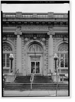 United States Post Office, South Fifth Avenue & South Third Street, Clinton, Clinton County, IA - 2, Antique Print