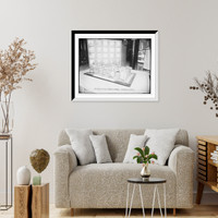 Historic Framed Print, Block of Old Style Tenements, N.Y. (Congestion exhibit),  17-7/8" x 21-7/8"