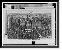 Historic Framed Print, Iowa Insane Hospital, U.S. Route 218, Mount Pleasant, Henry County, IA - 4,  17-7/8" x 21-7/8"