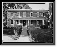 Historic Framed Print, Iowa Wesleyan College, Pioneer Hall, Broad Street, Mount Pleasant, Henry County, IA - 2,  17-7/8" x 21-7/8"