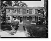 Historic Framed Print, Iowa Wesleyan College, Pioneer Hall, Broad Street, Mount Pleasant, Henry County, IA - 2,  17-7/8" x 21-7/8"