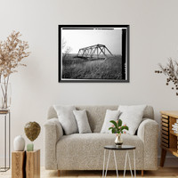 Mill Rock Bridge, Spanning Big Bear Creek, Monmouth Township, Jackson County, IA - 6 Classic, Vintage Print