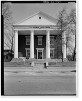Historic Framed Print, Lee County Courthouse, 701 Avenue F, Fort Madison, Lee County, IA,  17-7/8" x 21-7/8"