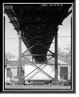 Keokuk & Hamilton Bridge, Spanning Mississippi River, Keokuk, Lee County, IA - 14, Antique Print