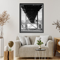 Keokuk & Hamilton Bridge, Spanning Mississippi River, Keokuk, Lee County, IA - 14, Antique Print