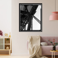 Keokuk & Hamilton Bridge, Spanning Mississippi River, Keokuk, Lee County, IA - 47, Vintage Print