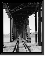 Keokuk & Hamilton Bridge, Spanning Mississippi River, Keokuk, Lee County, IA - 53, Antique Print