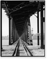 Keokuk & Hamilton Bridge, Spanning Mississippi River, Keokuk, Lee County, IA - 53, Antique Print