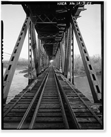 Keokuk & Hamilton Bridge, Spanning Mississippi River, Keokuk, Lee County, IA - 54, Vintage Wall Art