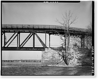 Keokuk & Hamilton Bridge, Spanning Mississippi River, Keokuk, Lee County, IA - 55, Vintage Print